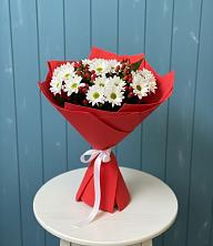 Букет ягоды на снегу в Коченёво Букет цветов из: Хризантемы в Коченёво